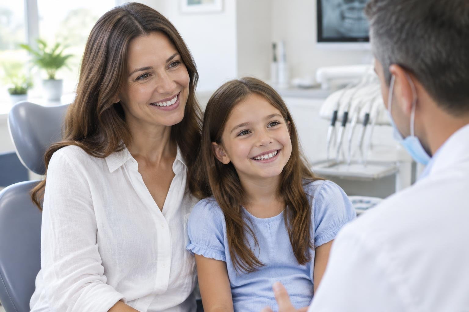 Illustrative family care portrait