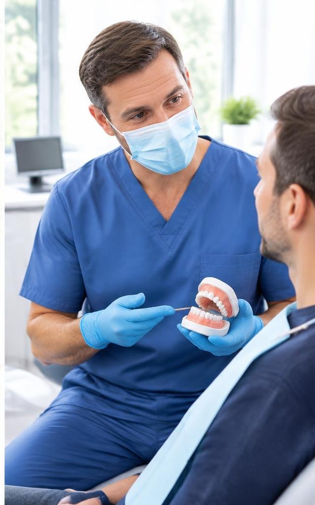 Illustrative oral surgery consultation